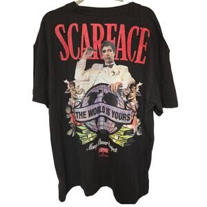 Reason x Scarface Tony Montana Money Power Respect XL Black T-Shirt NWT NEW